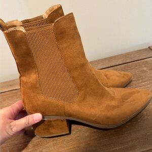 Pointed Suede Bootie